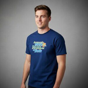 Anyone Can Be A Father Blue Shirt Size S